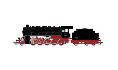 DR Dampflokomotive mit Tender BR 58.40 4 Dome 2 Fr