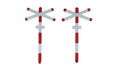 Andreaskreuz eingleisig 2 Stk