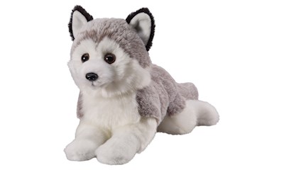 Husky 18 cm liegend Super Soft Kuscheltier, weicher Plüsch, ab 0 Jahren