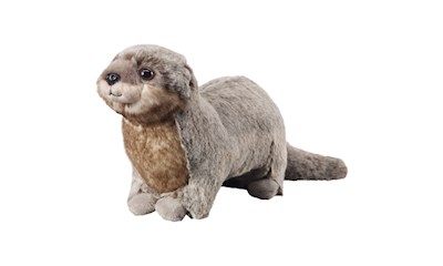 Otter 27 cm stehend Super Soft Kuscheltier, weicher Plüsch, ab 0 Jahren