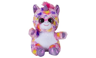 Lashy Einhorn pink/bunt 15 cm Kuscheltier, Glizteraugen, weicher Plüsch, ab 0 Ja