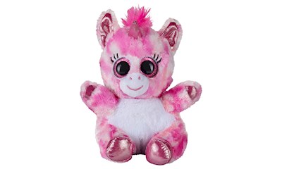 Lashy Einhorn pink 15 cm Kuscheltier, Glitzeraugen, weicher Plüsch, ab 0 Jahren