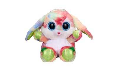 Lashy Hase türkis/bunt 15 cm Kuscheltier, Glitzeraugen, weicher Plüsch, ab 0 Jah