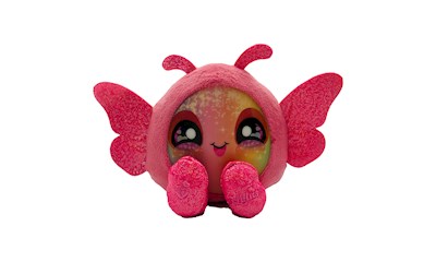 Lulu Schmetterling 18 cm Kuscheltier, zwei Gesichter, weicher Plüsch, ab 0 Jahre