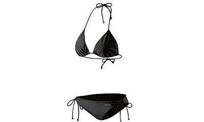 Triangel-Bikini schwarz 36 komplett gefüttert 80% Polyamid, 20% Elasthan