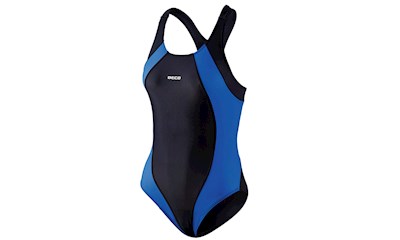 Schwimmanzug Damen 36 schwarz/royalblau 80% Polyamis 20% Elastan