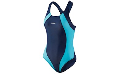 Schwimmanzug Damen 36 türkis/marine 80% Polyamis 20% Elastan