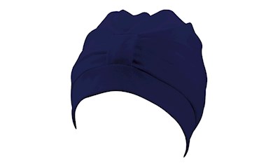 Damen-Stoffhaube marine mit verstellbarem Klettverschluss aus Polyester, Univers