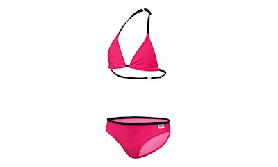 Bikini Mädchen UV 50+ 116 pink/schwarz