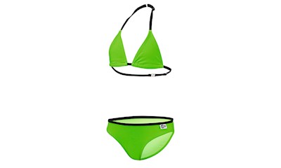 Bikini Mädchen UV 50+ 128 grün/schwarz