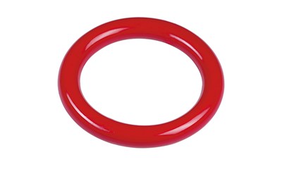 BASIC Tauchring 14cm rot glatte Form, Gewicht ca. 130g