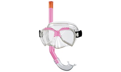 ARI Kinder-Tauchset 2tlg. pink Tauchermaske, Schnorchel für Kinder ab 4 Jahre