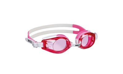 RIMINI Schwimmbrille pink Profikinderschwimmbrille, 100% UV-Schutz geteiltes kop