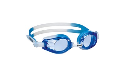 RIMINI Schwimmbrille blau Profikinderschwimmbrille, 100% UV-Schutz geteiltes Kop