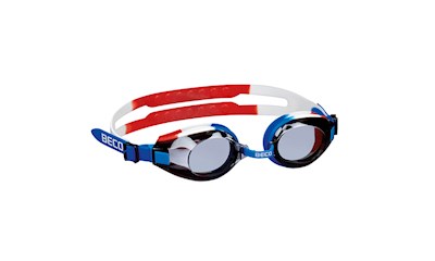 ARICA Schwimmbrille blau/weiss/rot
