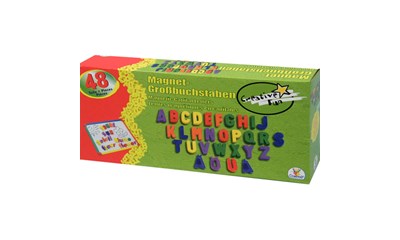 Magnetbuchstaben, 48-teilig, Grossbuchstaben