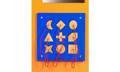 Wandspielobjekt Steckformen