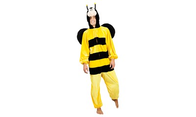 Bienen-Overall unisex Einheitsgrösse 180 cm, für Erwachsene, mit Kapuze