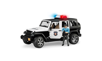 Jeep Wrangler Polizeifahrzeug mit Polizist (heller Hauttyp) Profi-Serie 32.9x14.