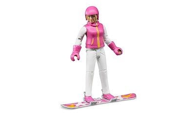 BR Snowboarderin mit Zubehör