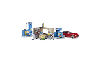 Tankstelle mit Waschplatz