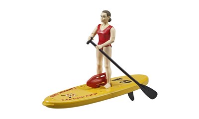 Rettungsschwimmerin mit SUP-Board 