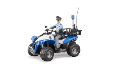 BR Polizei-Quad mit Polizistin