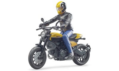 Ducati Scrambler Full Throttle mit Fahrer