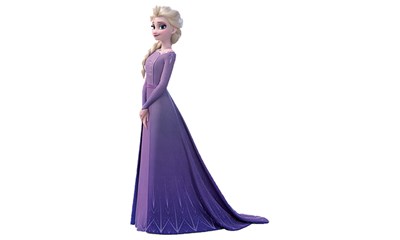 Frozen 2 Elsa Purple Kleid Figur ca. 10 cm, PVC-frei, handbemalt, ab 3 Jahren