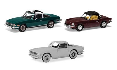 Sporting Triumph collection. Stag, Spitfire TR6.