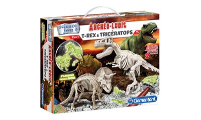 Archeo T-Rex&Triceratops FLUO
