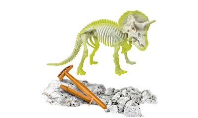 Ausgrabungs-Set Triceratops  fluoreszierend