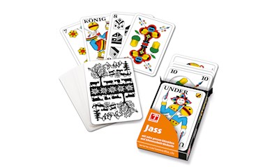 Jasskarten Deutschschweiz, Motiv Scherenschnitt, Faltschachtel