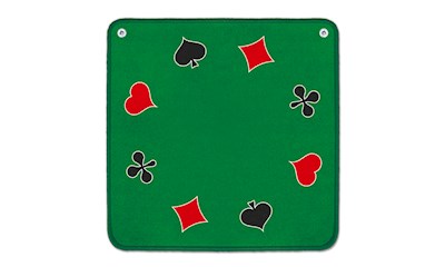 Jassteppich grün mit französischen Motiven