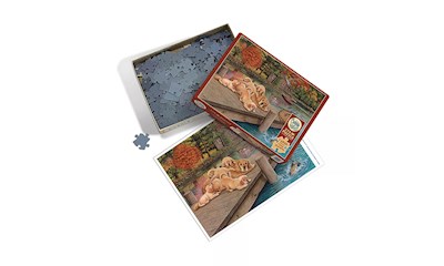 Golden Retriever am Steg