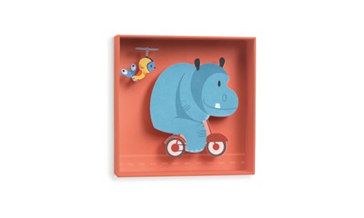 Wandbild Hippo