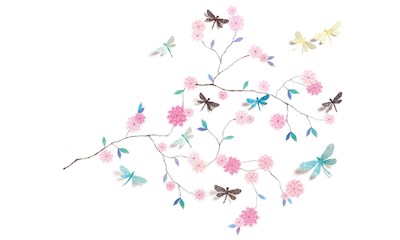 Wallsticker 3D Dragonflies