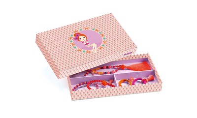 Schmuckset Pompons und Bänder