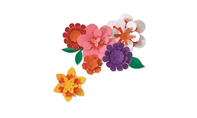 Papierblumen Blumenmädchen