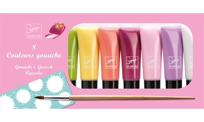 8 Tuben Gouaches, sweet