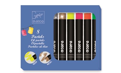 8 Ölpastelle, poppige Farben