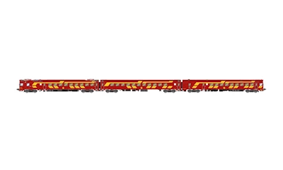 RENFE 3-teiliger elektrischer Triebzug 444-004 rot/gelb  Ep. IV  DCC