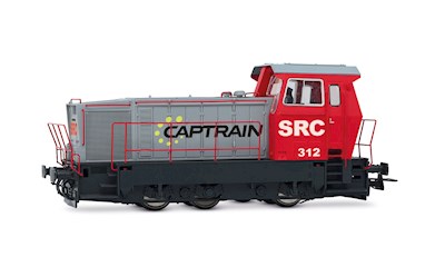 SRC Diesel-Rangierlokomotive 312 Captrain rot/grau Ep. VI DCS