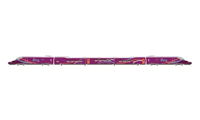 RENFE 5-teiliges  Grundset Hochgeschwindigkeitszugs AVLO  violett  Ep. VI  DCC