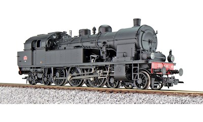 SNCF Dampflok 232 TC 421 1950 Schwarz Ep III DC/AC