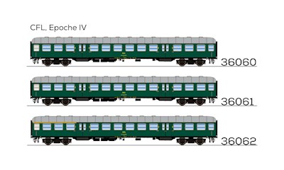 n-Wagen B 82 22-40 462 2. Kl CFL Ep. IV DC
