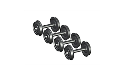 Scheibenradsatz AC 11.5mm Achsl. 23,1mm (4)