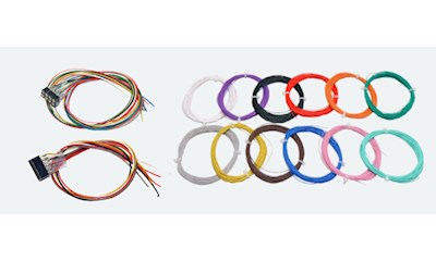 Kabel, türkis, 0,5mm, AGW 36, 2A, 10m Wickel