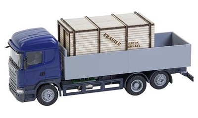 LKW Scania R 13 HL Pritsche mit Holzkiste (HERPA)