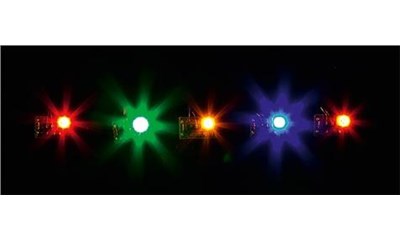 5 LED einzeln, Bunt gemischt 2Stk.